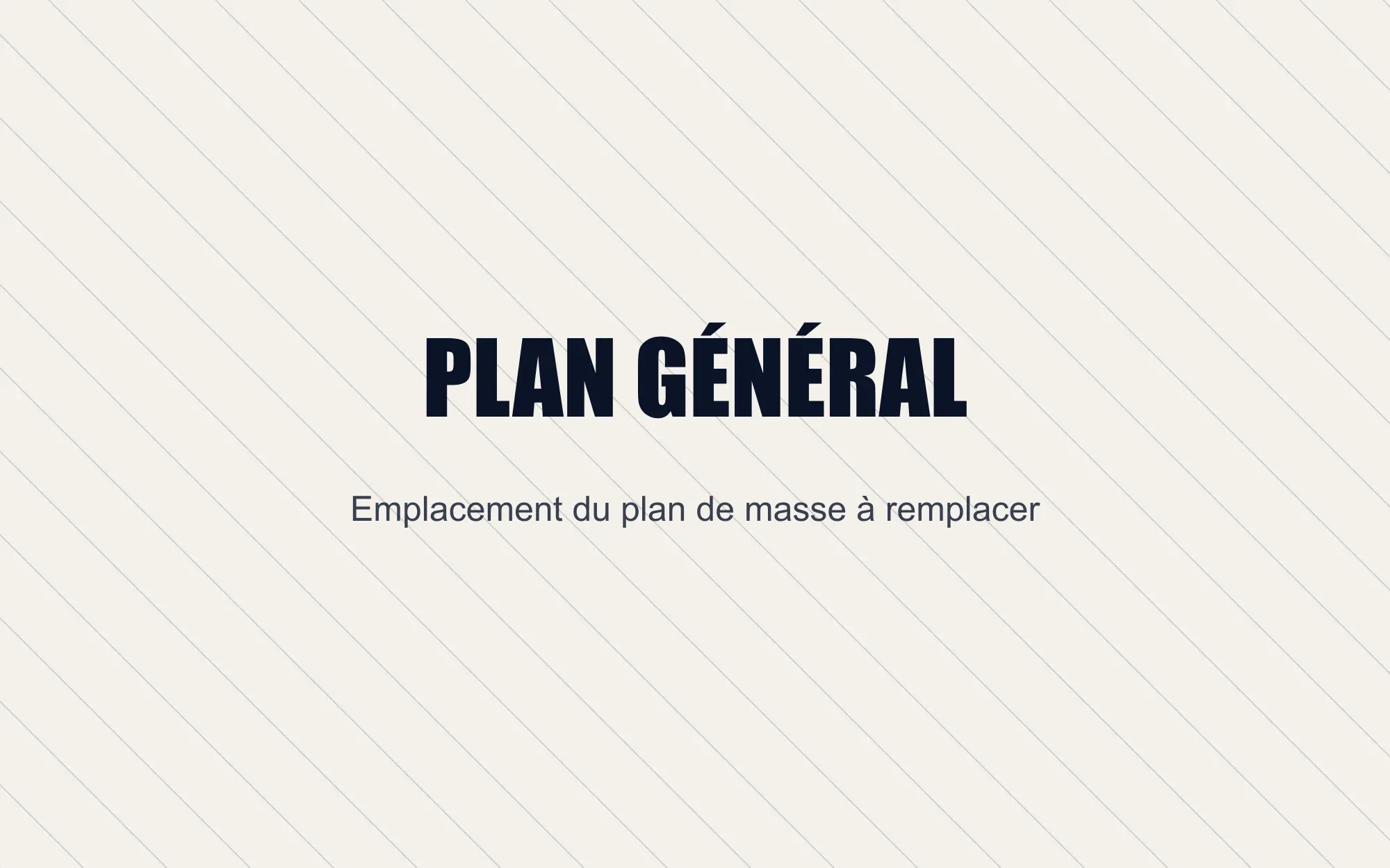 Plan de masse des Ateliers de Sabalce avec l'implantation des lots